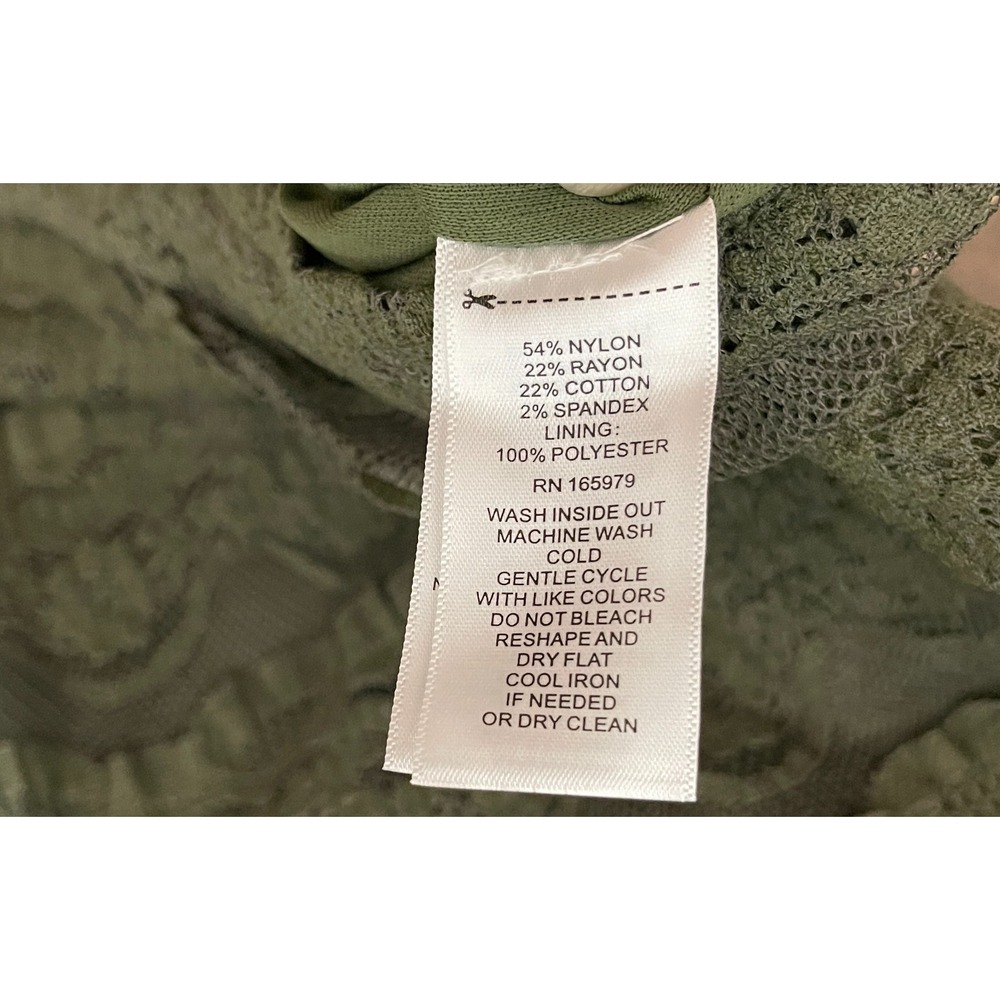 Womens Lace Textured Sheer* Mock Neck Top S Whimsigoth Fairy Grunge Y2K Festival - Picture 11 of 11